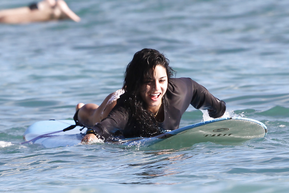 Vanessa Hudgens in Bikini Surfing in a Bikini #2596096