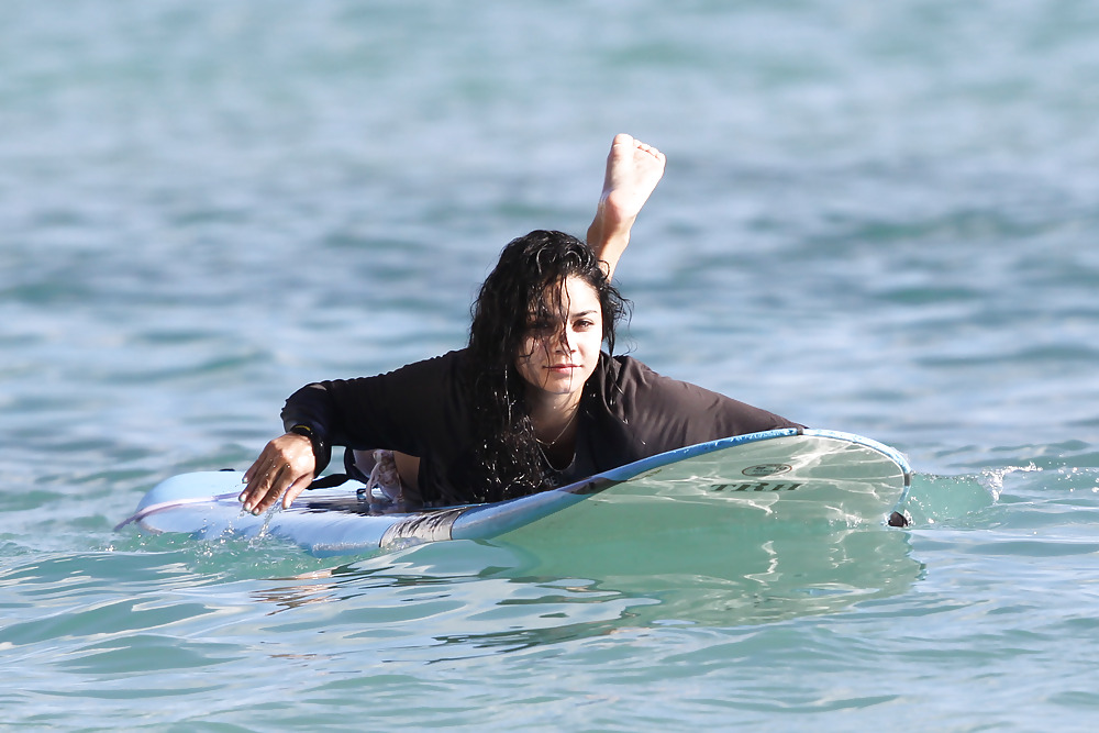 Vanessa Hudgens in Bikini Surfing in a Bikini #2596112