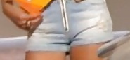 Hot Rebecca Mir In Jeans Kleid #10509798