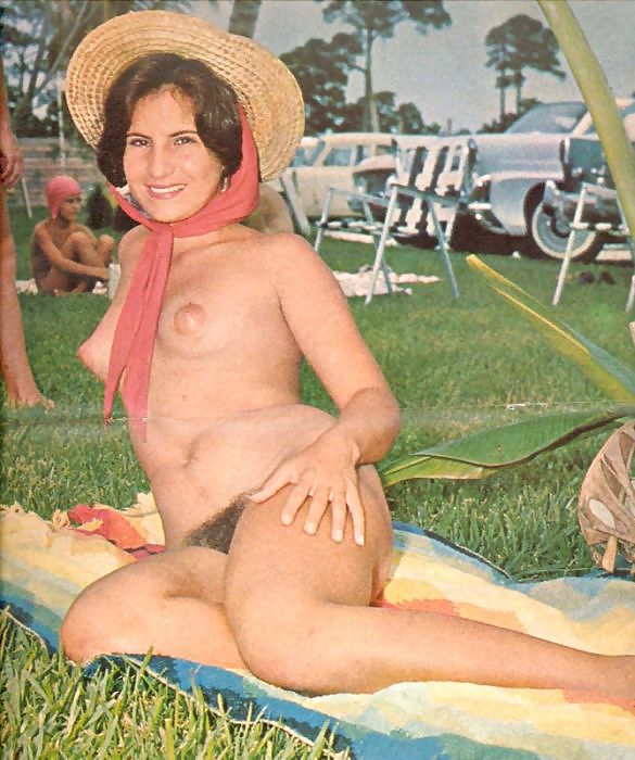 VINTAGE NUDISTS NATURAL HAIRY PUSSY #16296947