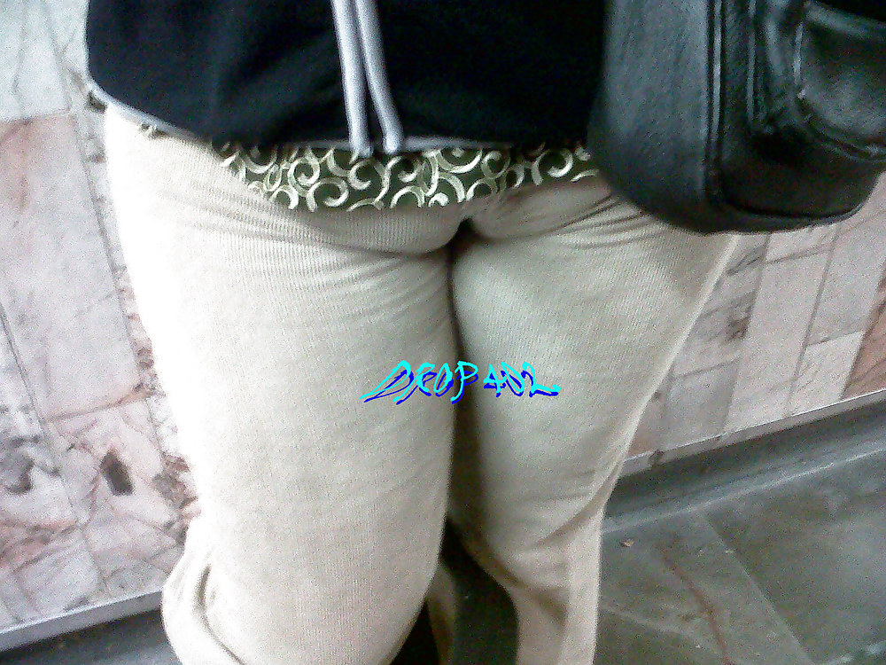 Cameltoe in the subway #19048259