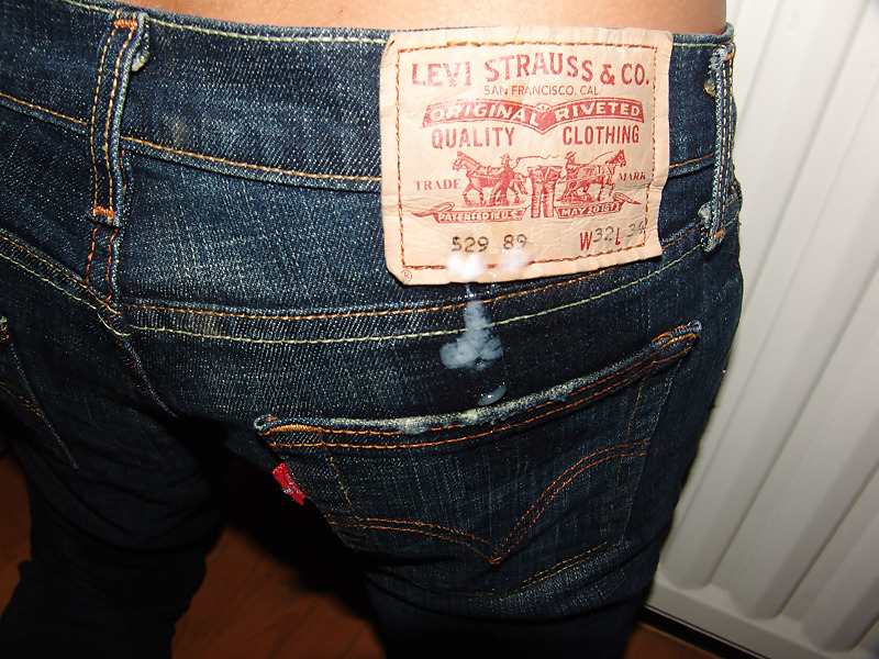 Cumshot on Levi's 529 Jeans #2215163
