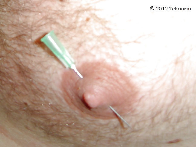 Nipple torture with needle #16266703