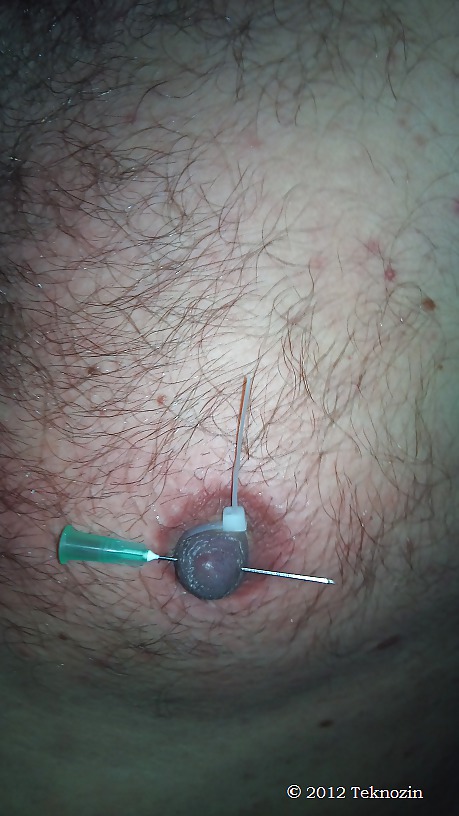 Nipple torture with needle #16266720