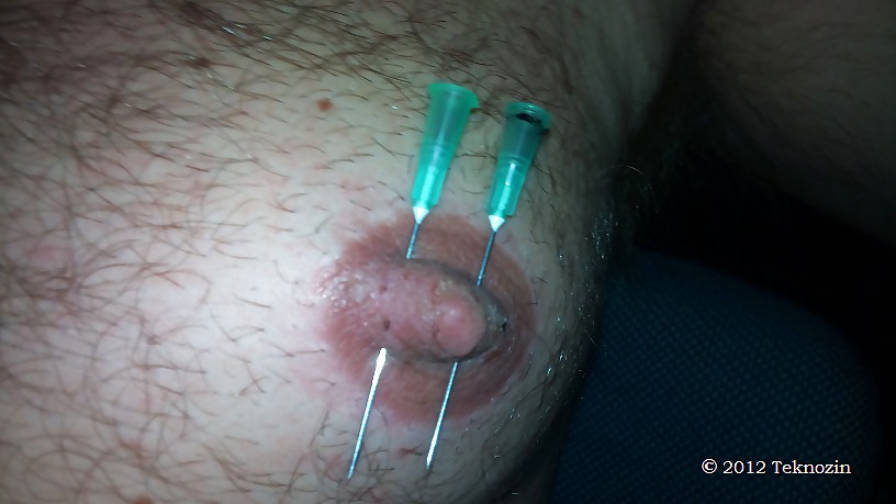 Nipple torture with needle #16266742