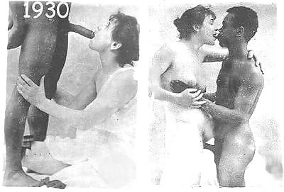 Vintage Amatuer Zwischen Verschiedenen Rassen Frauen #12423944