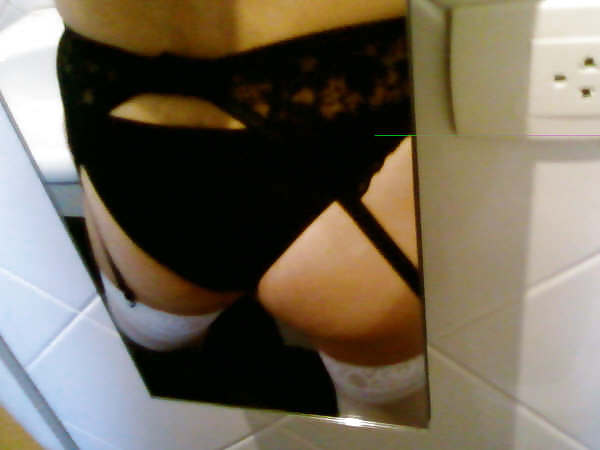 Suspenders and stockings at the japanese restaurant #4117556