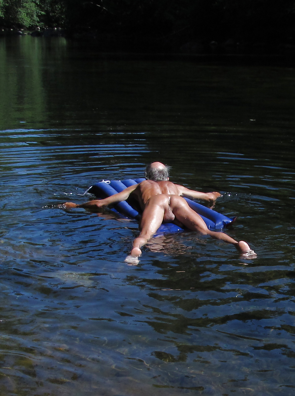 Wet jubilant ass swimming