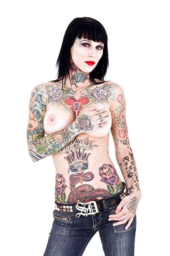 Hot tattooed girls and pierced nipples #20776849