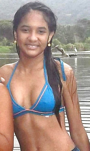 Virgin Colombian Teen In Wet Bikini