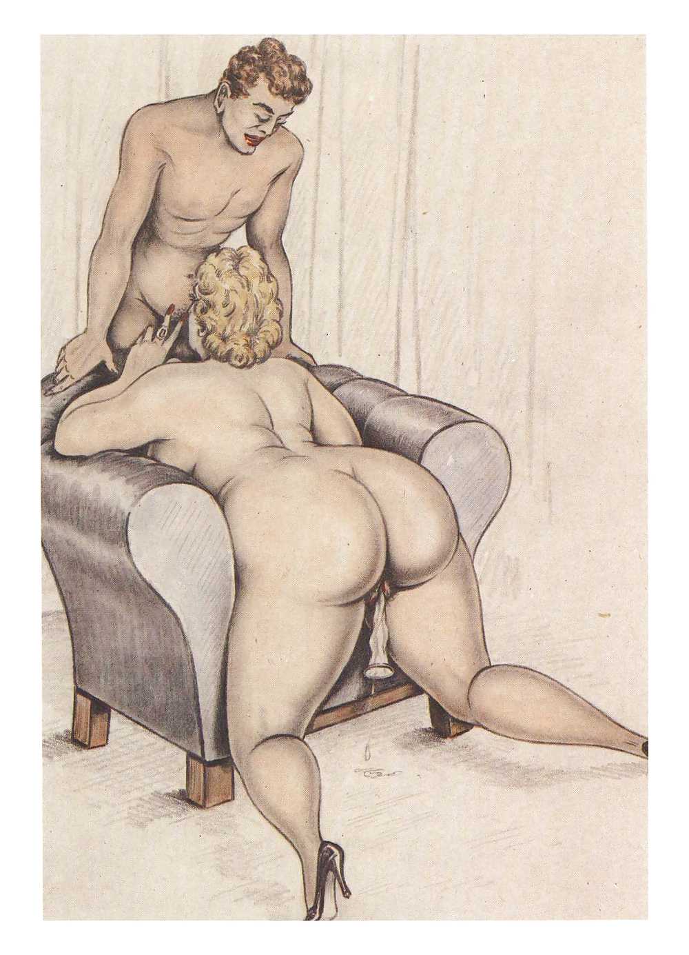 Erotic Vintage drawings #295812