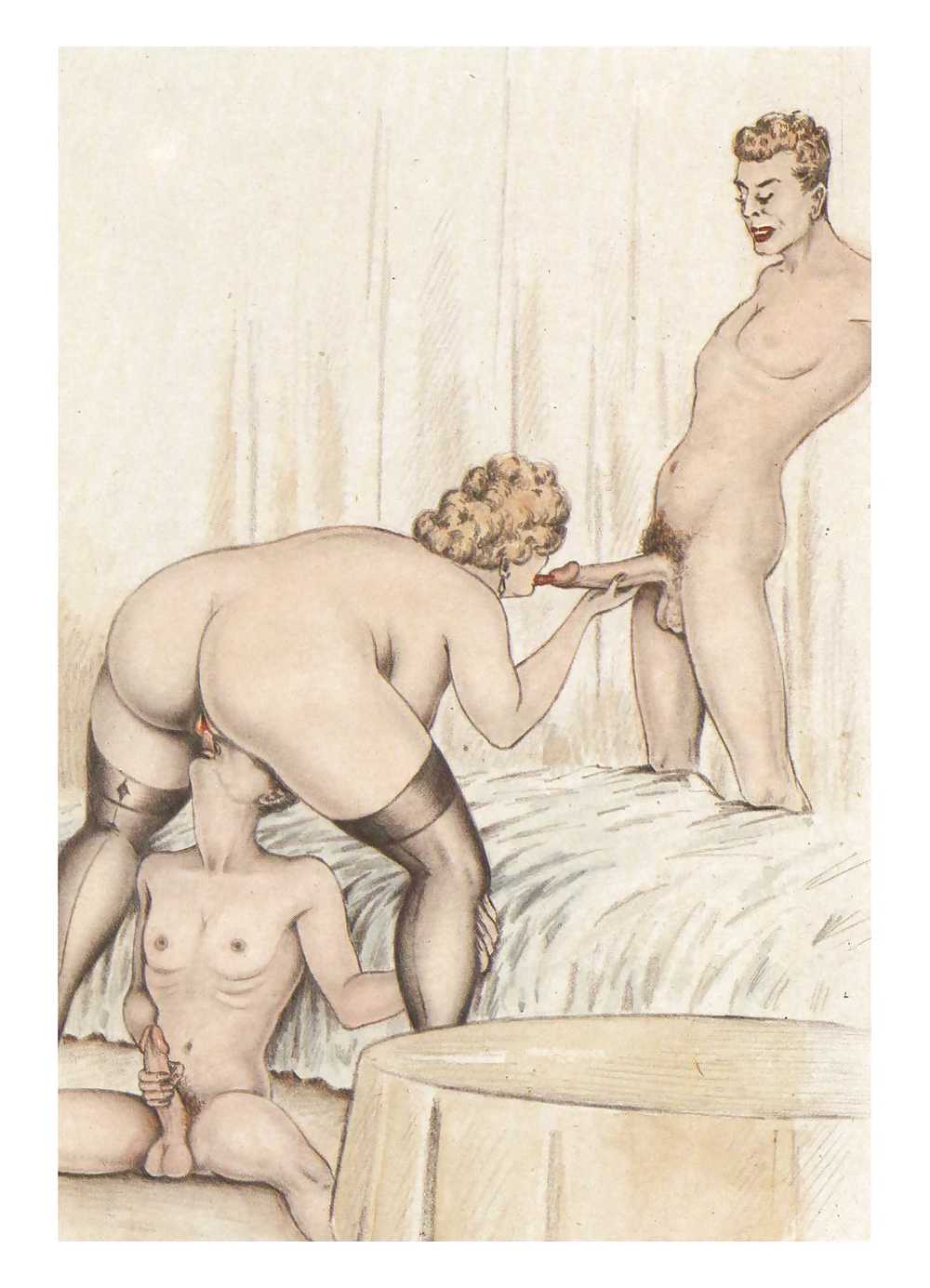 Erotic Vintage drawings #295961