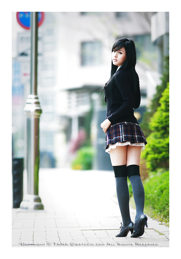 Asian short skirt and stockings
 #264970