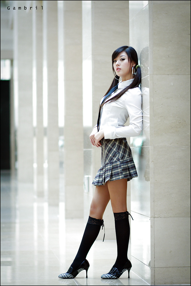Asian short skirt and stockings
 #264982