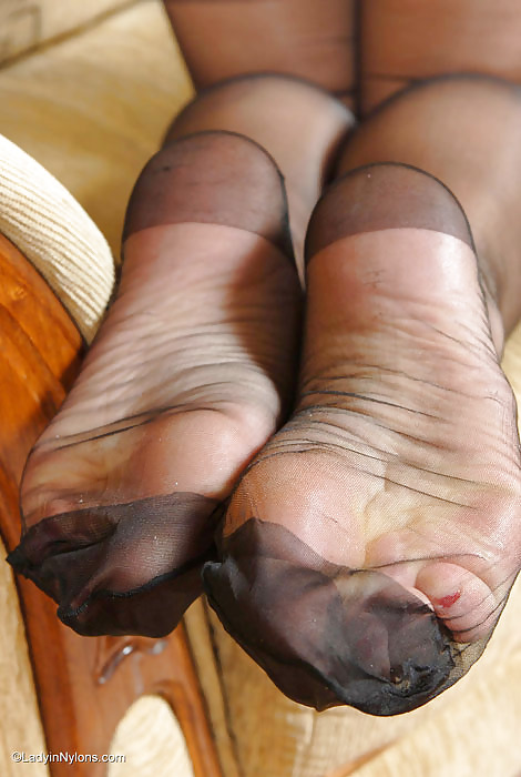Black stocking feet #1822099