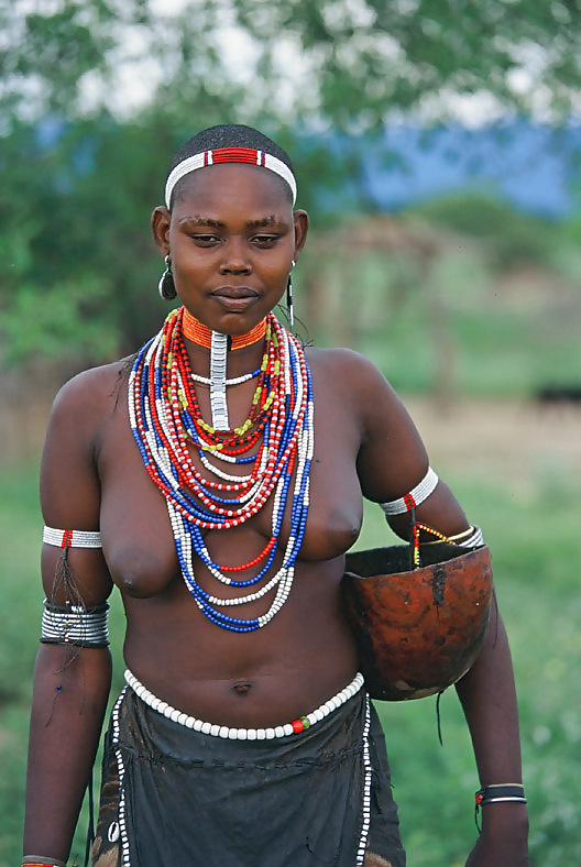 アフリカの部族の女性、自然の地理学
 #16960429