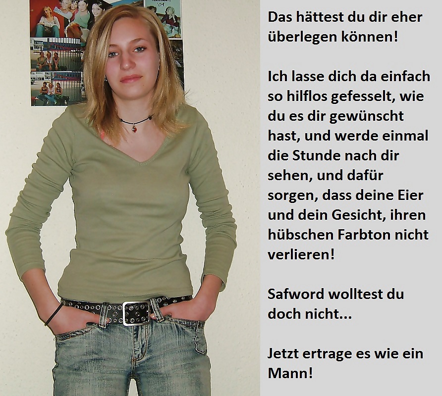 Subtítulos de femdom en alemán parte 31
 #18757797