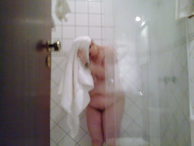 My bbw wife at shower  #1042708