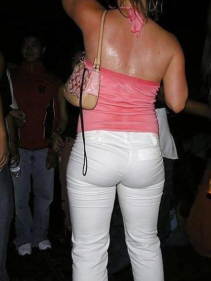 Hot Wives In Tight White Pants #16609068