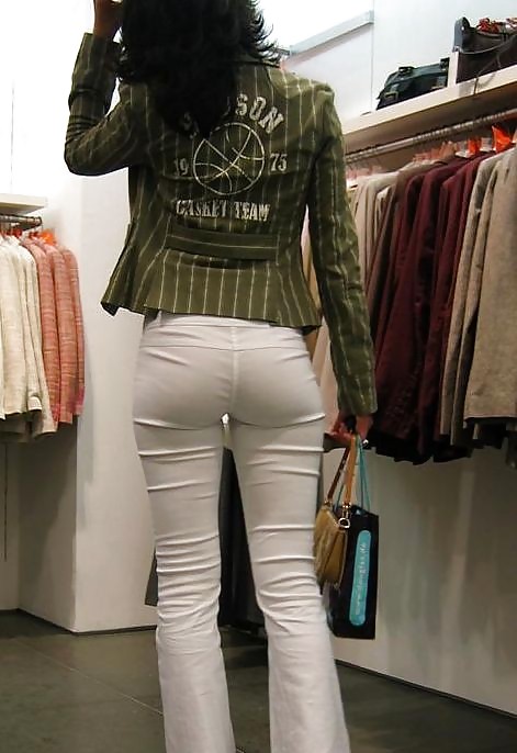 Hot Wives In Tight White Pants #16609152