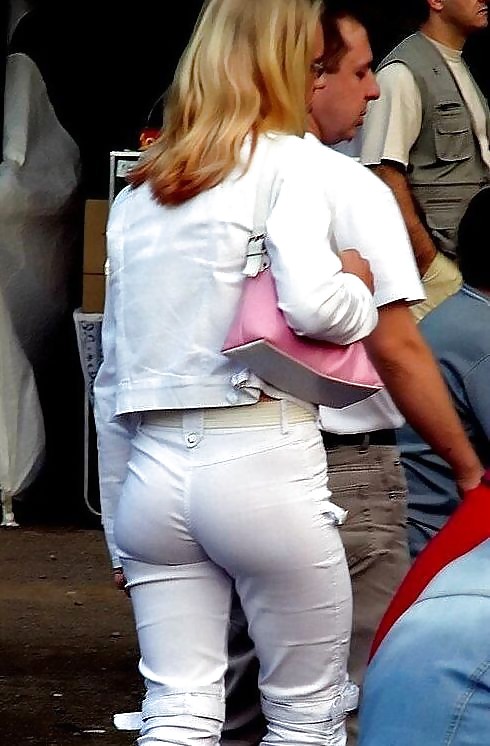 Hot Wives In Tight White Pants #16609156
