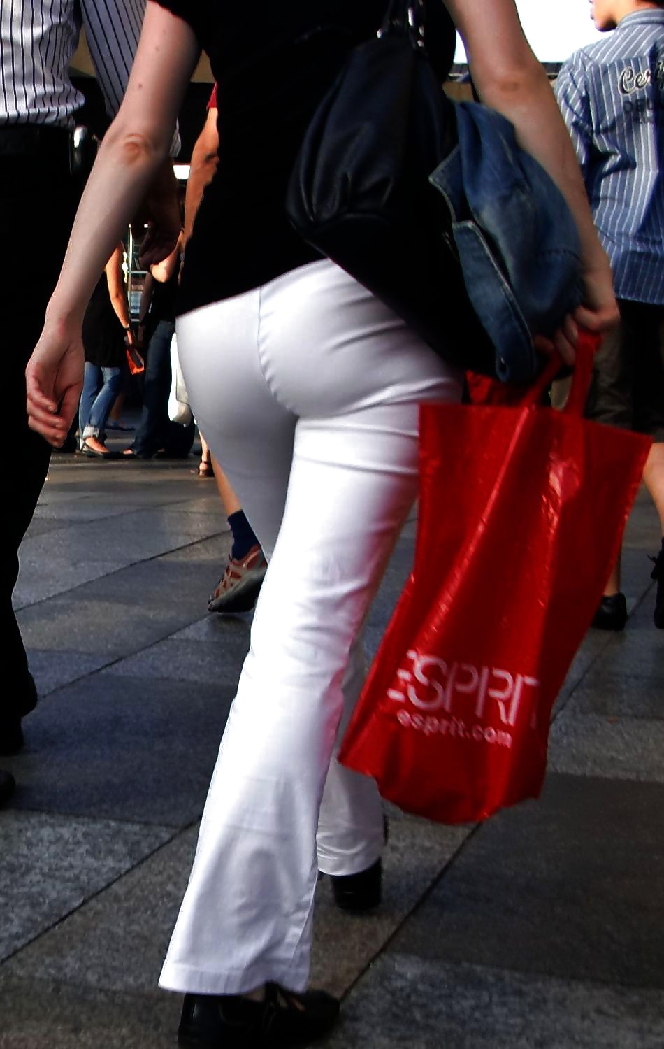 Hot Wives In Tight White Pants #16609166