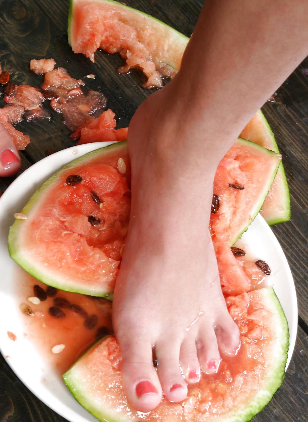 Cute Christina - Eating a watermelon #4554663