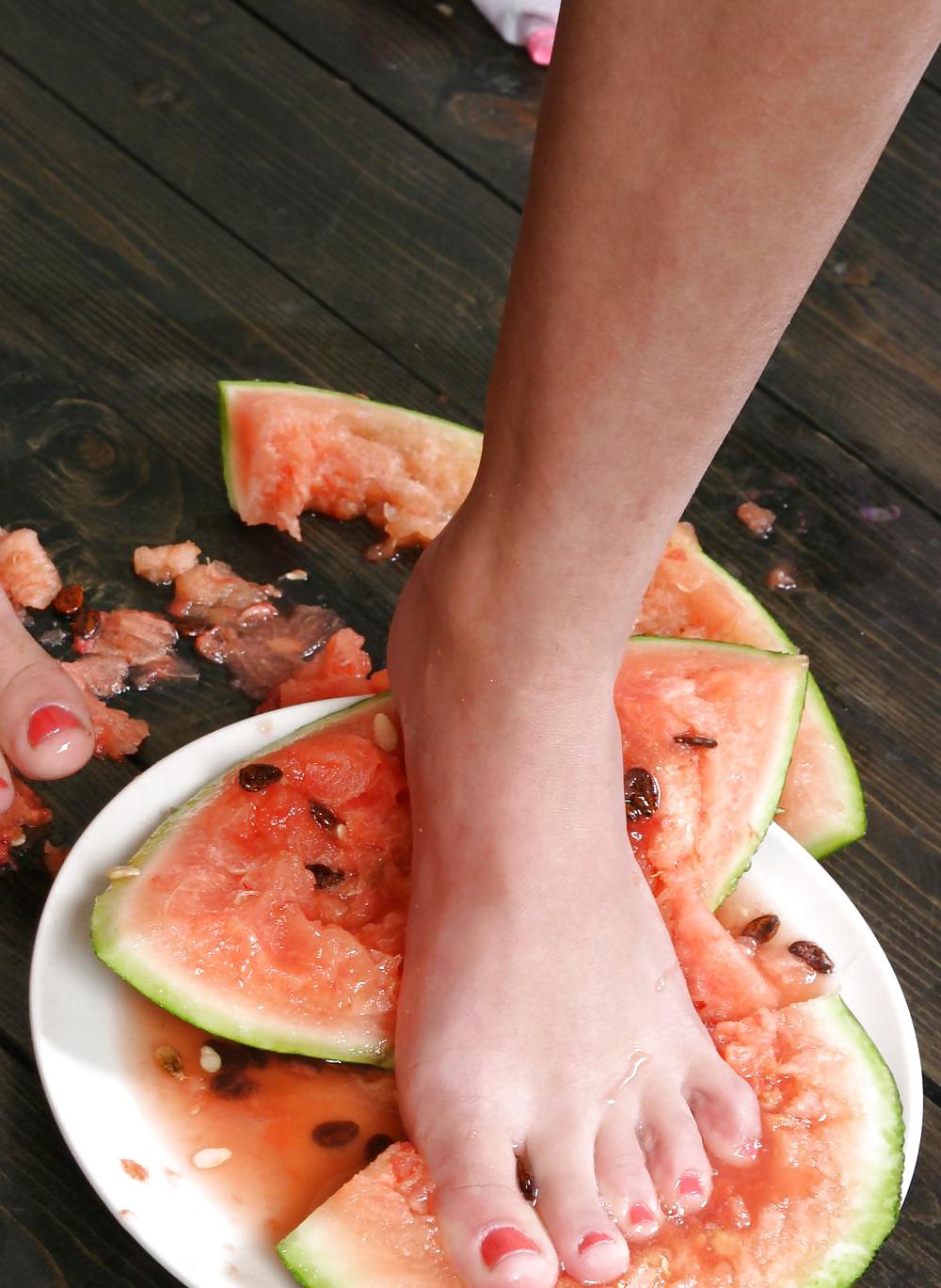 Cute Christina - Eating a watermelon #4554686