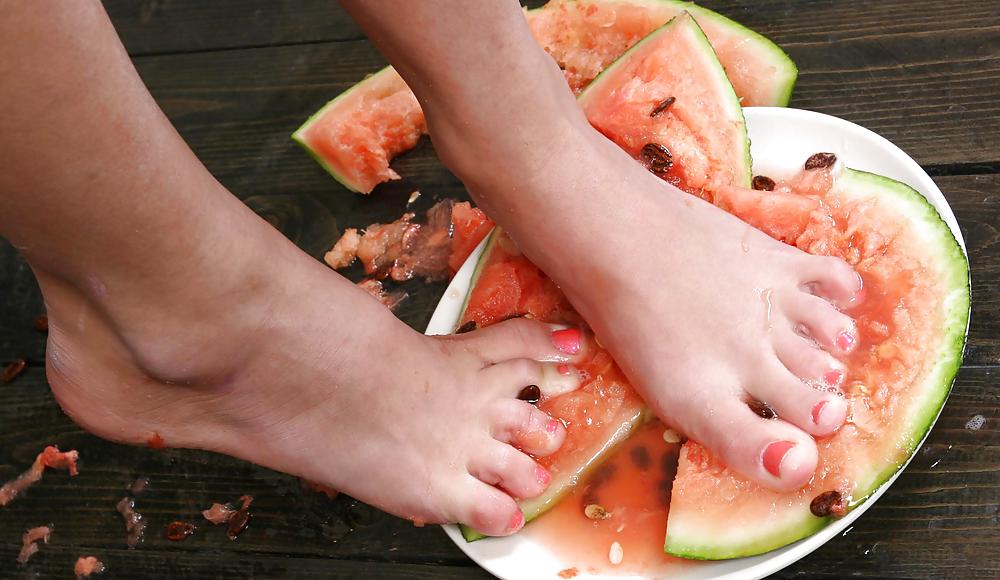 Cute Christina - Eating a watermelon #4554704