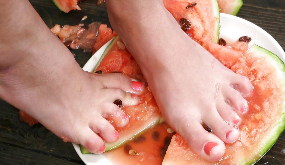 Cute Christina - Eating a watermelon #4554714