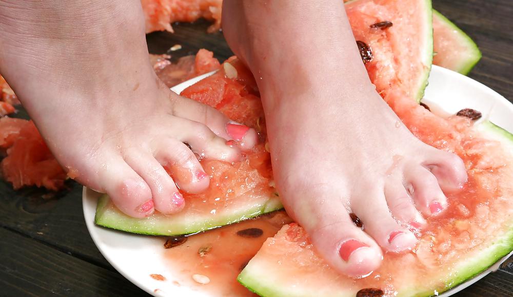 Cute Christina - Eating a watermelon #4554732