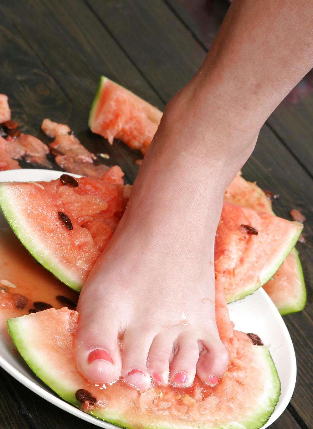 Cute Christina - Eating a watermelon #4554762