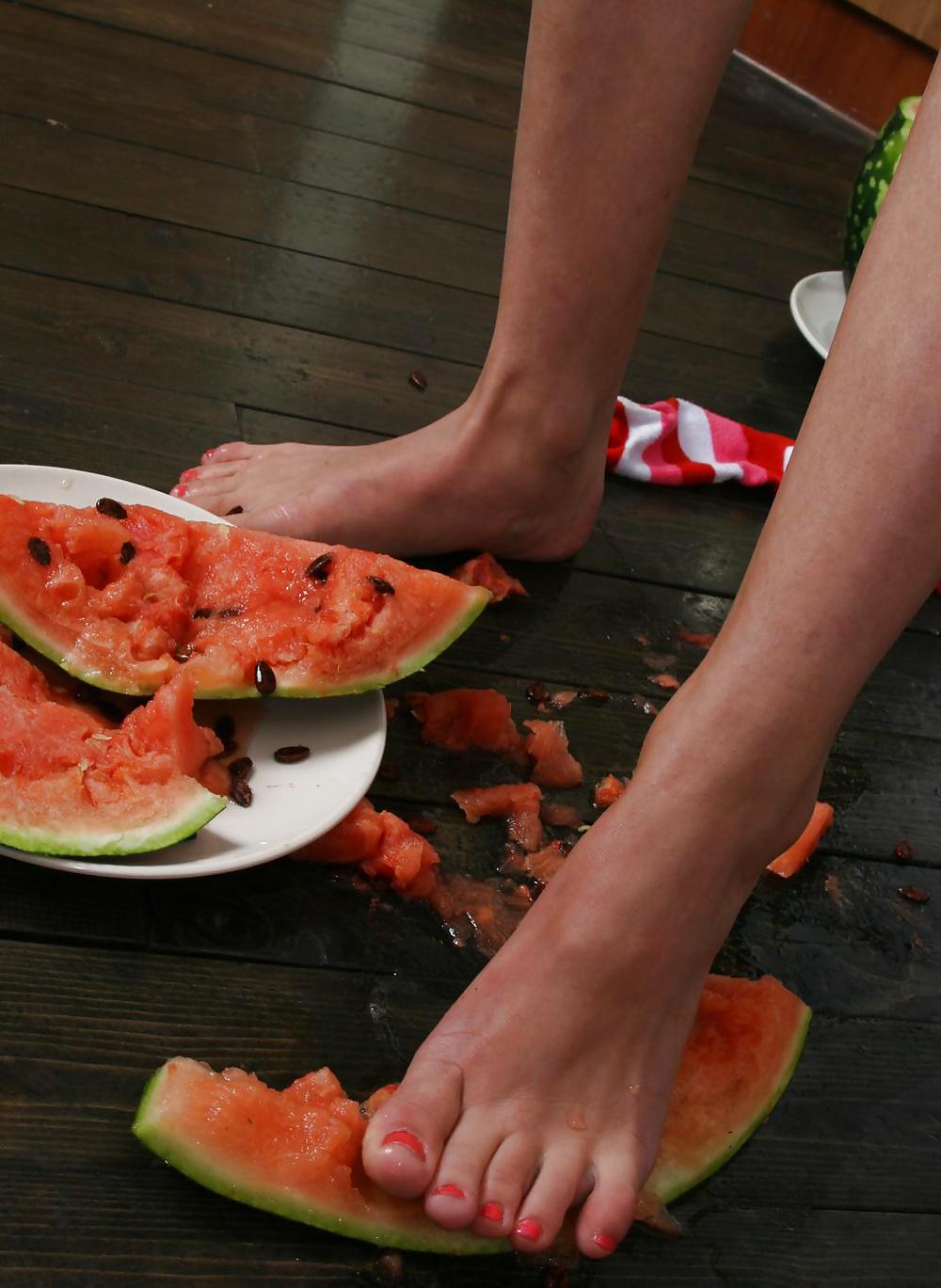 Cute Christina - Eating a watermelon #4554812