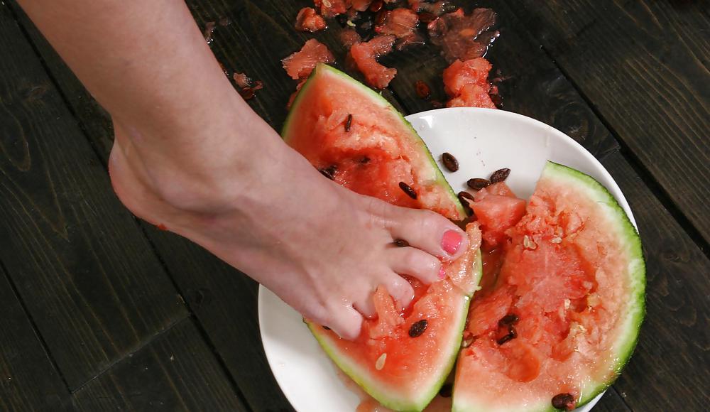 Cute Christina - Eating a watermelon #4554856