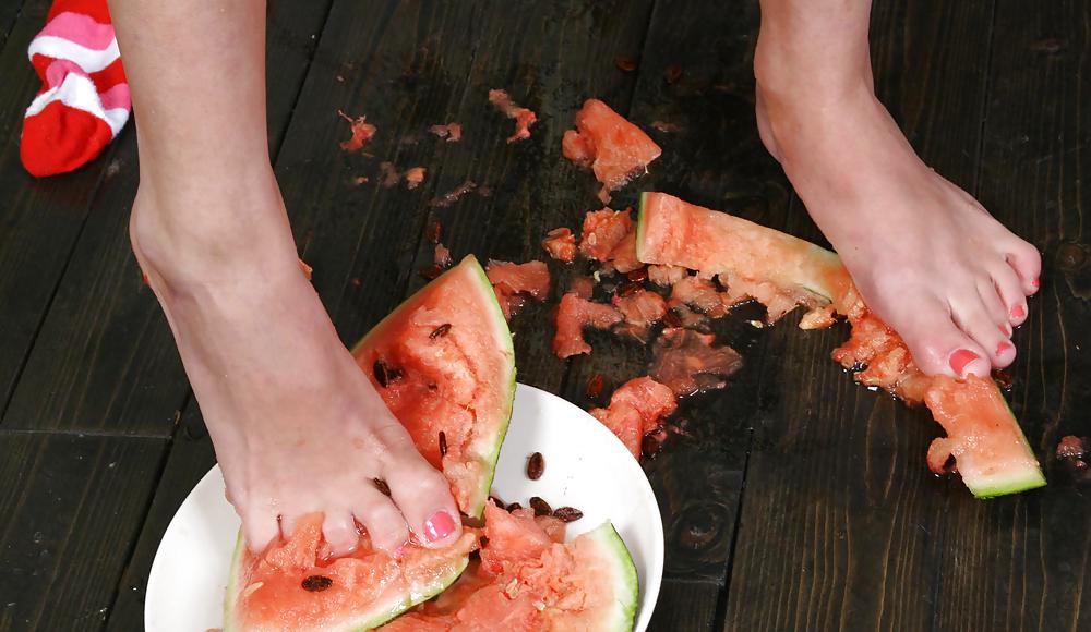 Cute Christina - Eating a watermelon #4554883