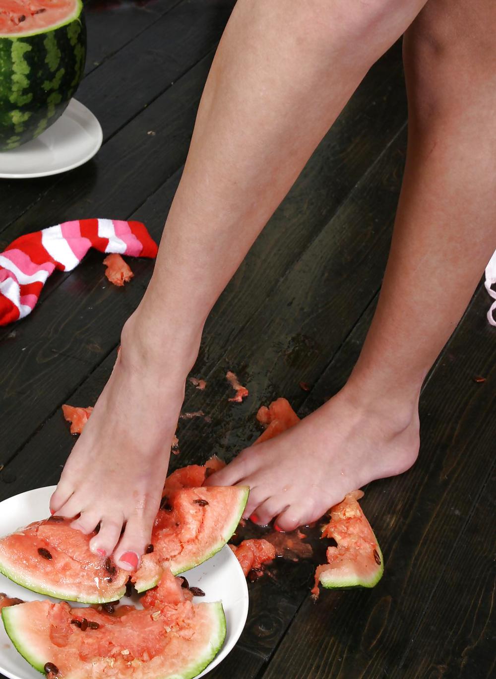 Cute Christina - Eating a watermelon #4554951