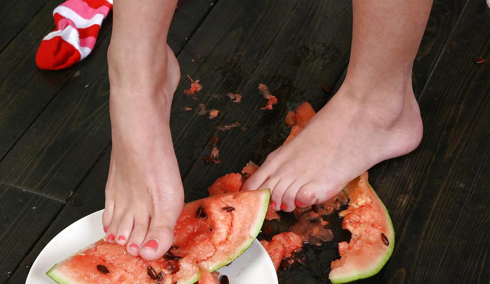 Cute Christina - Eating a watermelon #4554960