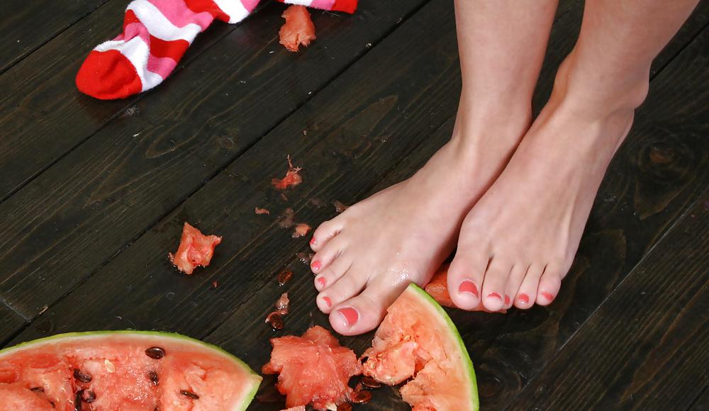 Cute Christina - Eating a watermelon #4555066