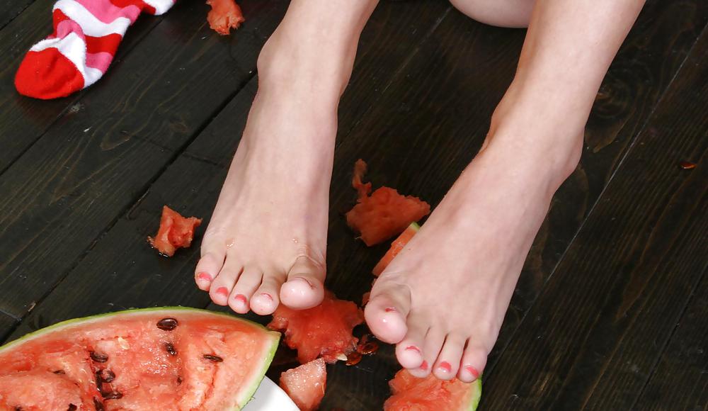 Cute Christina - Eating a watermelon #4555102