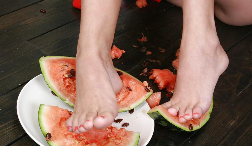 Cute Christina - Eating a watermelon #4555177