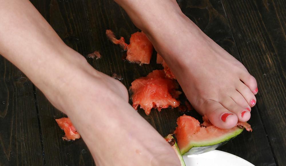 Cute Christina - Eating a watermelon #4555215