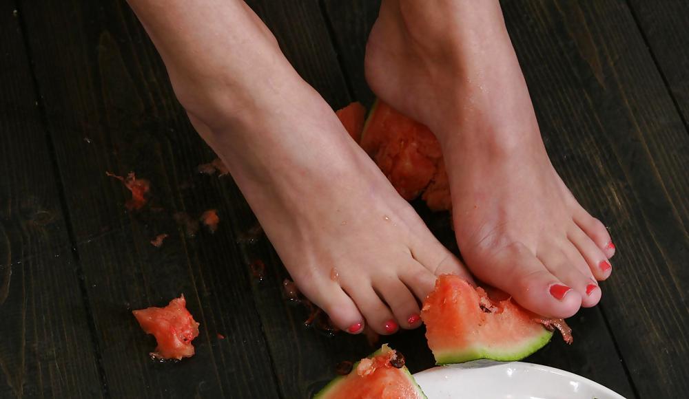 Cute Christina - Eating a watermelon #4555223