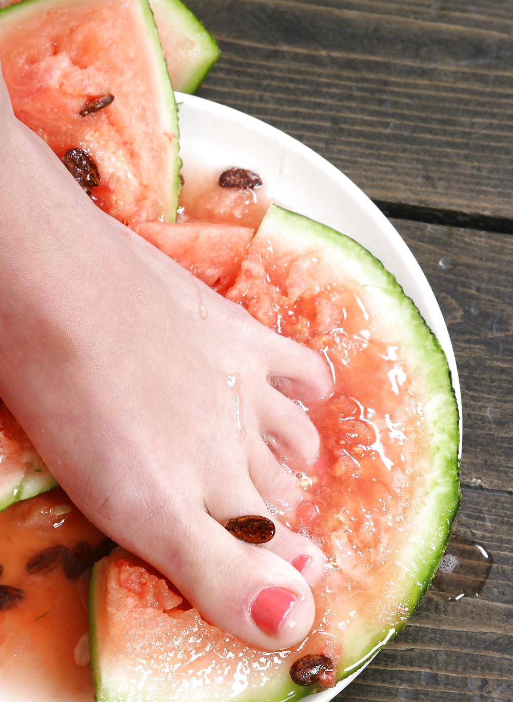 Cute Christina - Eating a watermelon #4556408