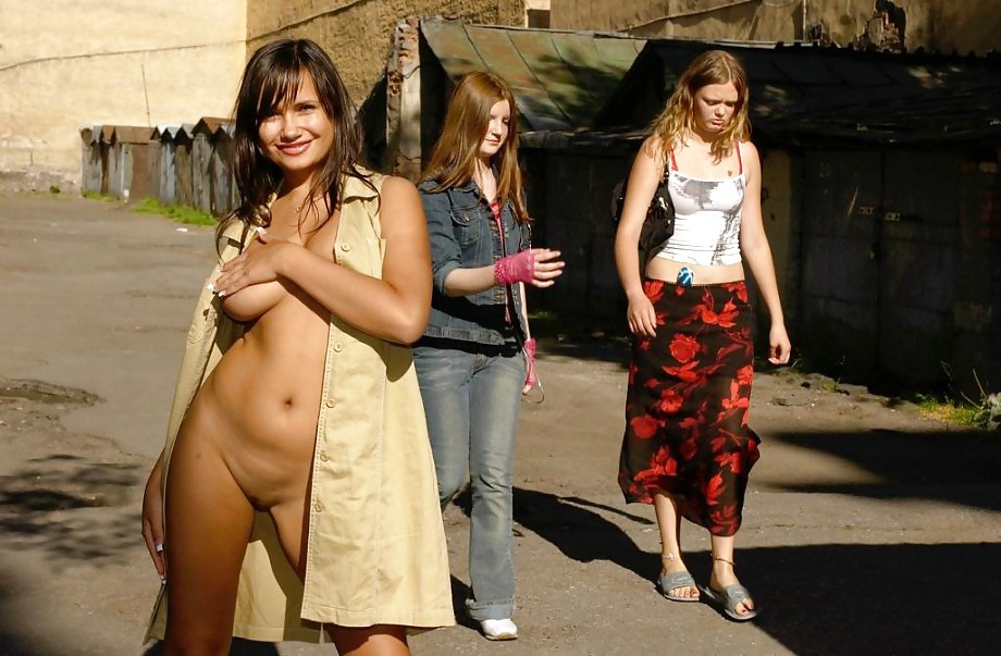 Teen nude in the streets #7833768