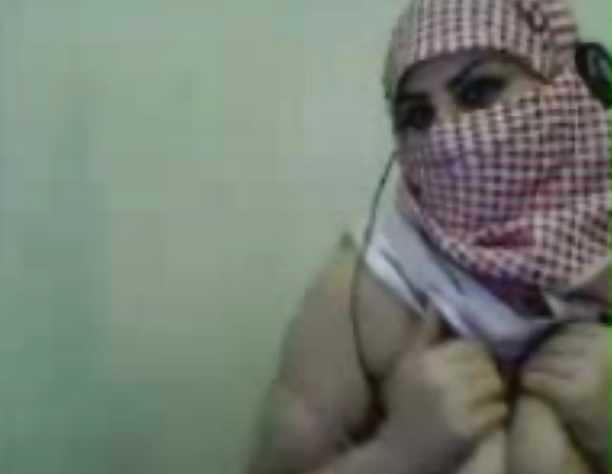 Árabe niqab webcam escándalo-con hijab irán o egipto jilbab
 #16066018