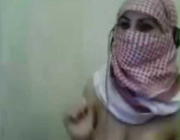 Árabe niqab webcam escándalo-con hijab irán o egipto jilbab
 #16066068