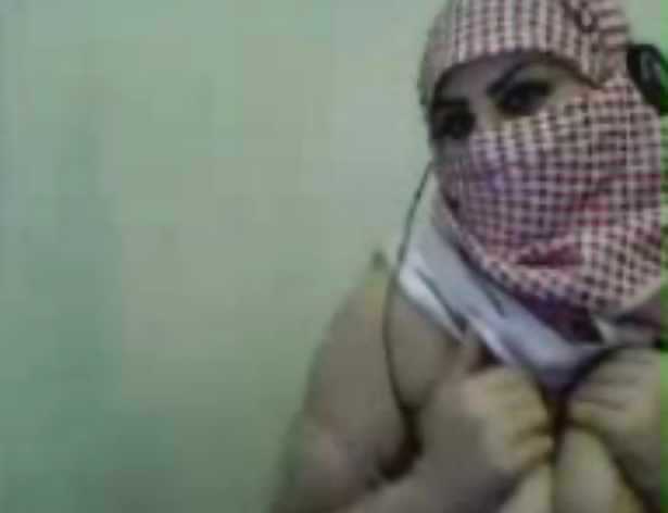 Árabe niqab webcam escándalo-con hijab irán o egipto jilbab
 #16066071