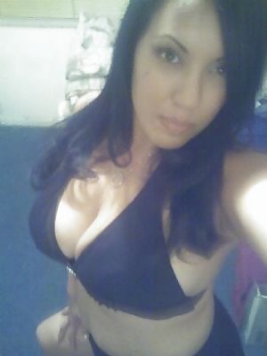 Latina with sexy eyes and cleavage #17032282