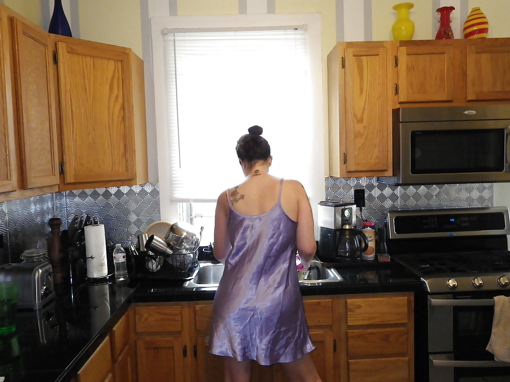 Doing her wifey chores #3522882