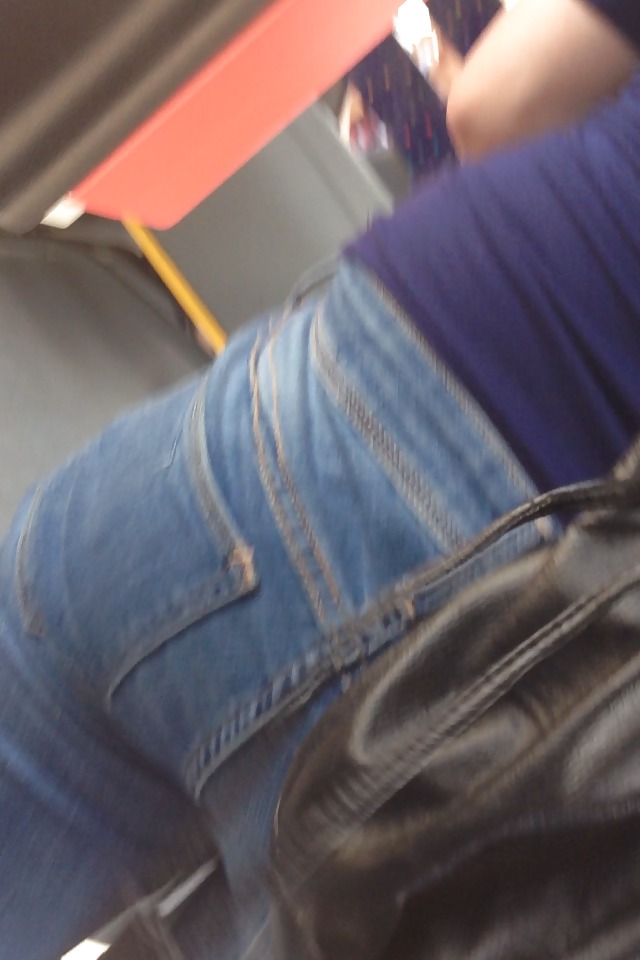Ass flirt in a bus #12694592